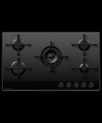Fisher &amp; Paykel, CG905DNGGB4, Gas on Glass Cooktop 90cm, Black image