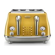 De'Longhi, Ctoc4003y, Icona Capitals 4 Slice Toaster, Yellow image