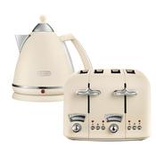 De'Longhi, CT04BGBEKBX3016, Argento Flora Kettle &amp; Toaster Set, Beige image