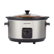 Morphy Richards, 461013, 6.5l Ceramic Slow Cooker, Stainless Steel image
