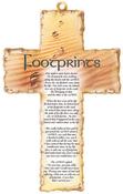 wood cross 6" / footprints