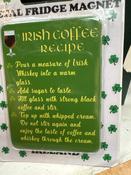Irish Coffee Recipe Magnet