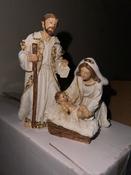 Nativity Scene Mary Joseph &amp; Baby Jesus image