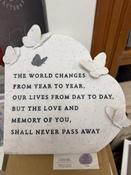 Thoughts of You Butterfly Graveside Standing Heart - The World