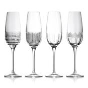 Mixology Flute Champagne335ml 11oz Mixed Pattern S/4