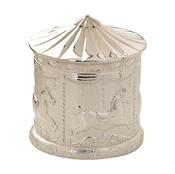 Silverplated Carousel Money Box
