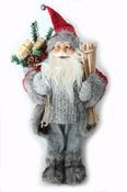 Soft santa with skiis Grey