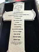 Resin Cross God Sees Every Tear