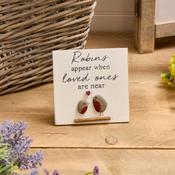 ROBIN 3D PEBBLE MEMORY PLAQUE