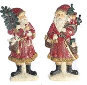 Traditional Santa w/gold trim 2ass