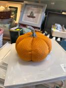 Country Living Pumpkin Doorstop Small  - Orange