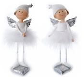 Standing White Angel with Feather Skirt