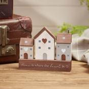 TRIPLE HOUSE BLOCK HOME IS WHERE…