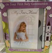 First communion girl gift set / book &amp; pen