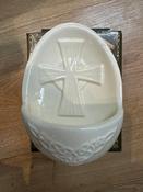 Porcelain Ceramic Oval Cross Font