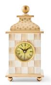 Mocha Check Mantle Clock image