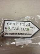 Wooden Cead Mile Failte Key Ring