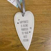 wedding ceramic plaque