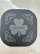 Natural Slate Coaster Shamrock