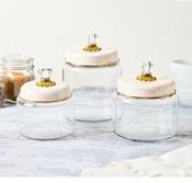 Rosy Check Kitchen Canister