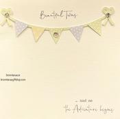 Handmade Beautiful Twins Card