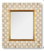 Mocha Check Mirror Enamel