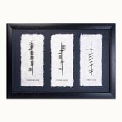 Ogham Faith Hope Love Triple Large