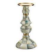 Sterling Check Large Pillar candlestick