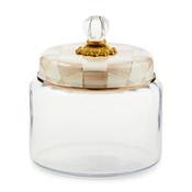 Mocha Check Kitchen Canister Medium