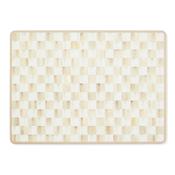Mocha Check Cork Back Rectangular Placemat set of 4 image