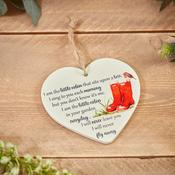 ROBIN CERAMIC PLAQUE WELLIES