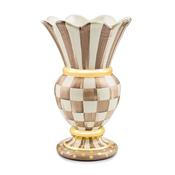 Mocha Check Ceramic Great Vase image