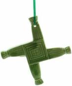 Ceramic St Brigids Cross Green