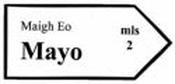 CAR STICKER ROAD SIGN MAYO