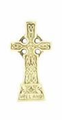 Brass Celtic Cross Standing small Black