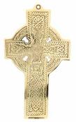 Brass Cathedral Cross Flat Medium