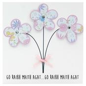 Handmade Go Raibh Maith Agat Card Flowers