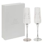 AMORE BY JULIANA® Straight Flute Set of 2 - 25th Anniversary