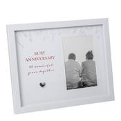 4" x 6" - AMORE BY JULIANA® Anniversary Photo Frame - 40