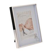 Blue Mount 4" x 6" - Bambino Silver Finish Frame - Teddy