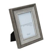 Impressions Grey Wash Wood Effect Photo Frame *5" x 7"* image