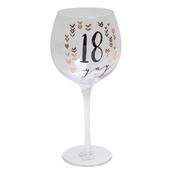 Luxe Birthday Gin Glass with Rose Gold Foil - 18