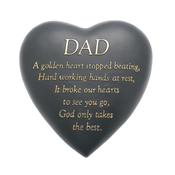 Graveside Heart Plaque - Dad