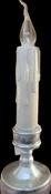 Artificial dinner candle w/led-Gold/Crm