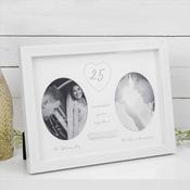 Amore 25th Anniversary Double Frame with Engraving Plate