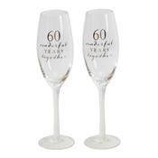 Champagne Flutes Set of 2-60th Anniversary *(8/12)*