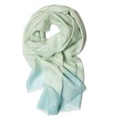GALWAY CRYSTAL MERINO SCARF Sea Mist Stripes 65X180 image