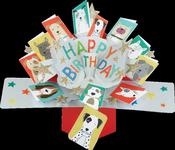 General Birthday Pop up Card Dogs