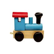 Train Letters Train Engine Light Blue &amp; Red