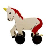 Train Letters Unicorn White &amp; Red